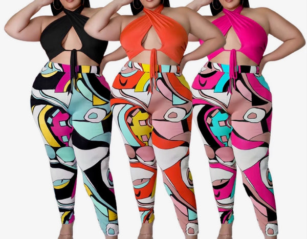 Plus Size 2 Piece Leggings